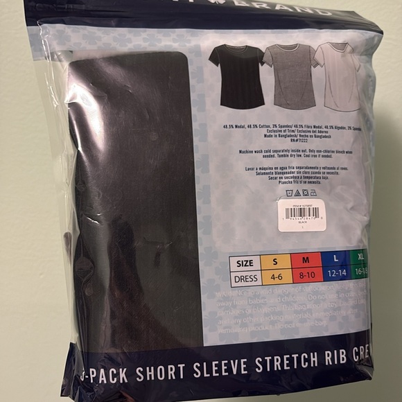 4/$50 ✨✨ Lucky Brand ribbed t-shirts pack of 3 - Picture 2 of 2